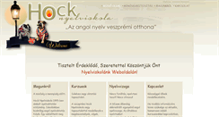 Desktop Screenshot of hocknyelviskola.hu