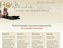 Tablet Screenshot of hocknyelviskola.hu